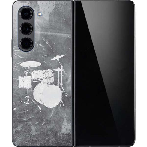 Faded Drumset Galaxy Z Fold5 5G Skin